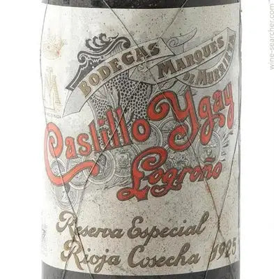 de Murrieta Castillo Ygay Reserva Especial 1925