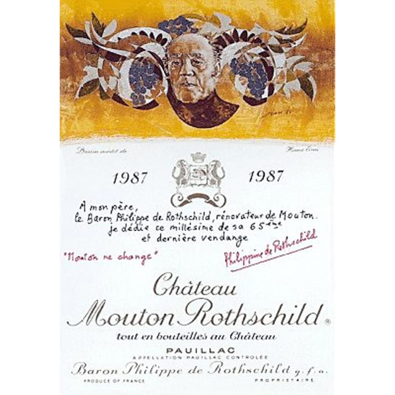 Mouton Rothschild Pauillac 1987 (6 pack-OWC)