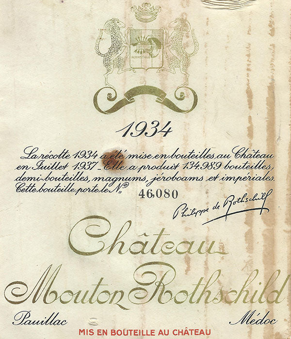 Mouton Rothschild  1934