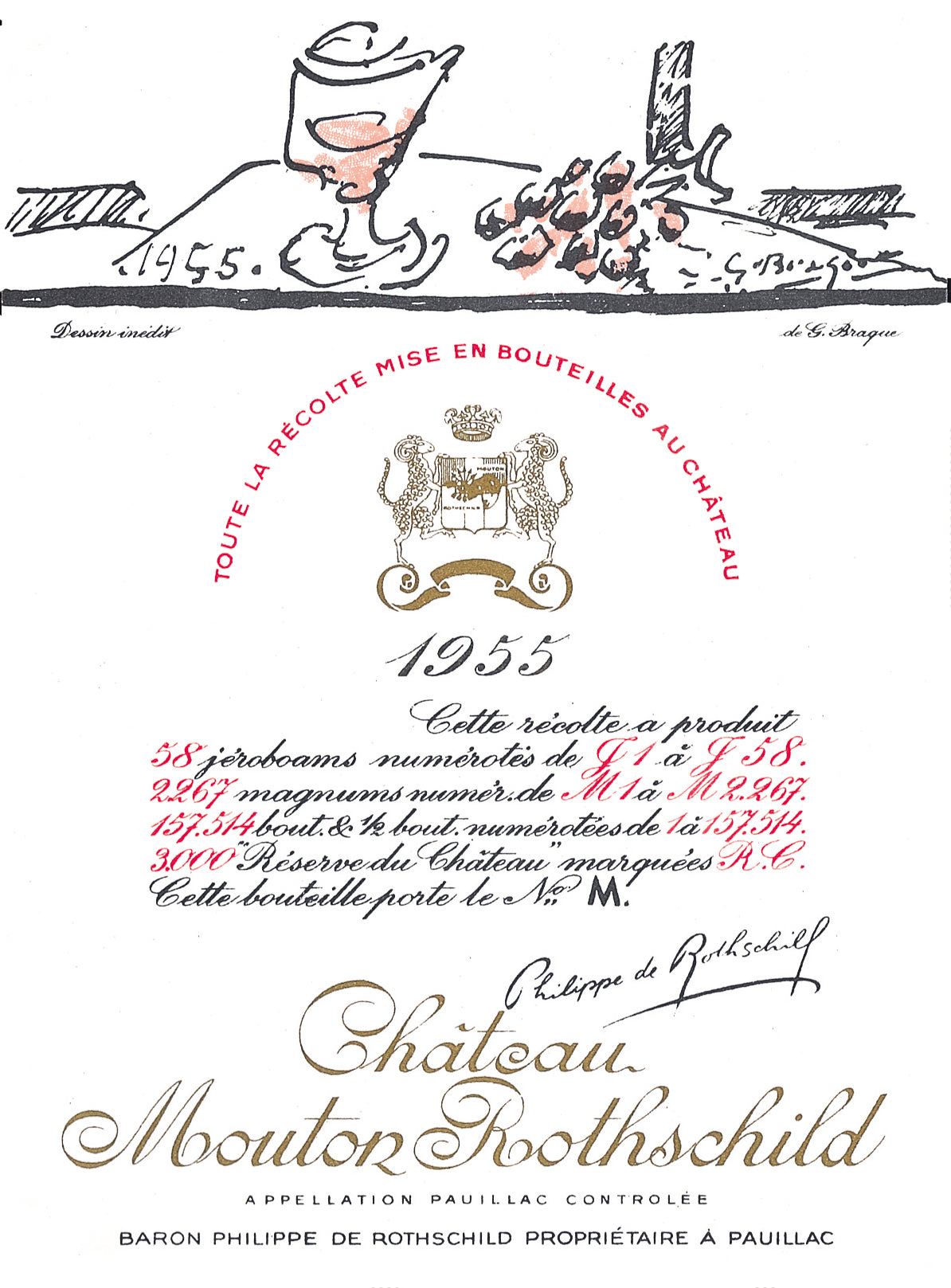 Mouton Rothschild  1955