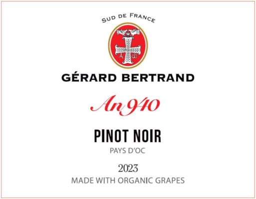GERARD BERTRAND PINOT NOIR AN 940 HERITAGE PAYS D'OC 2023