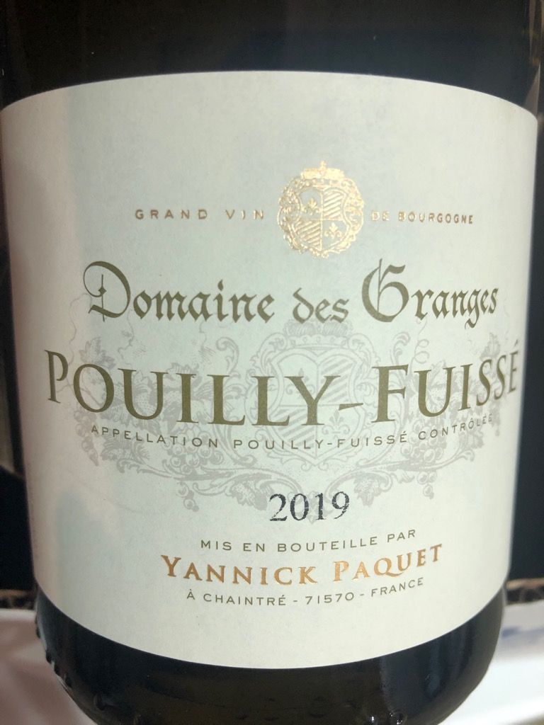 Domaine des Granges Pouilly-Fuisse Maconnais France 2023