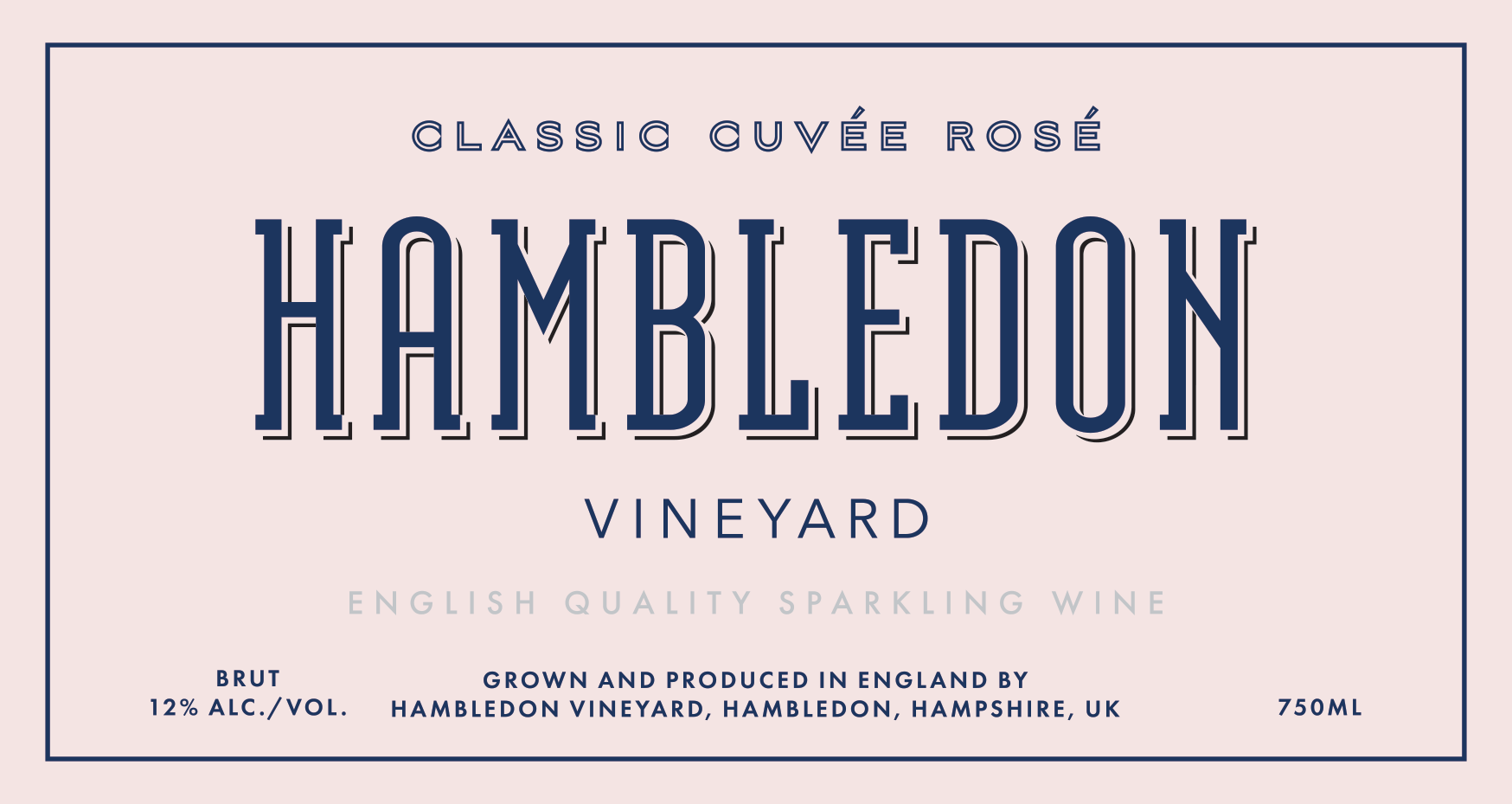 Hambledon Vineyard Brut Classic Cuvée Rosé NV English Sparkling