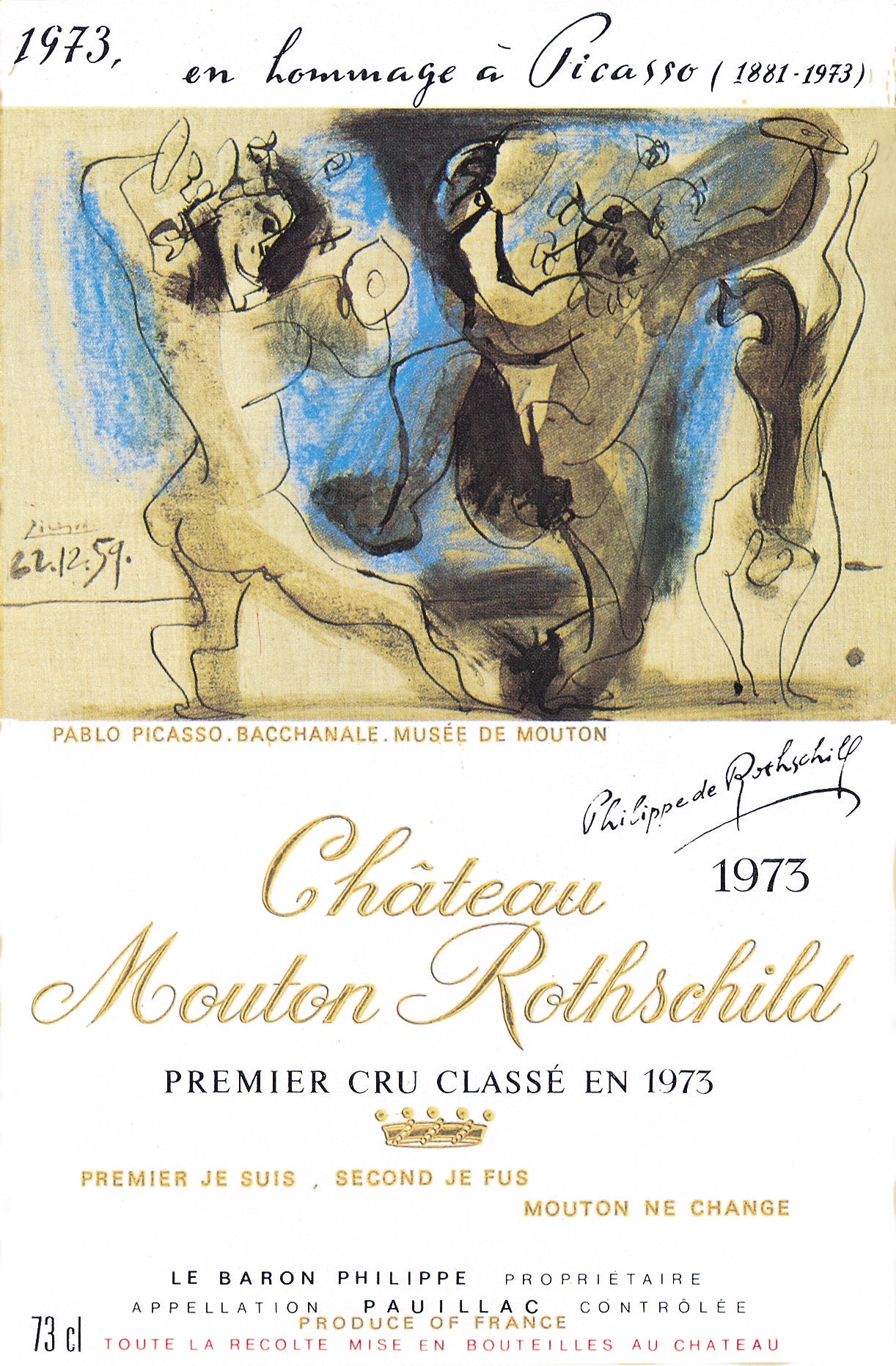 Mouton Rothschild 1973