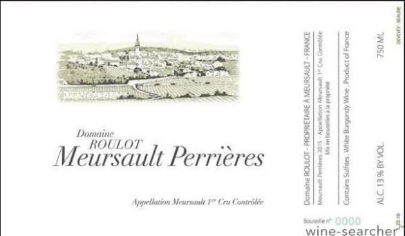 Roulot Meursault Perrieres Blanc 2007