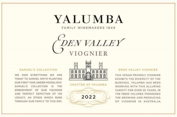 Yalumba Samuel's Collection Eden Valley Viognier Australia 2022